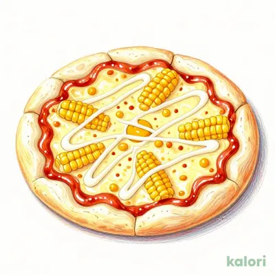 Generous Mayo Corn Pizza