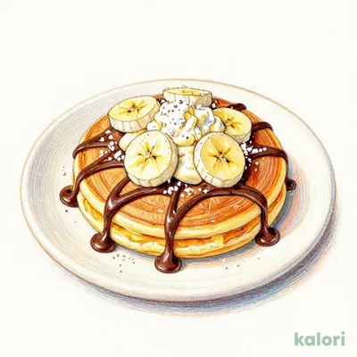 Chocolate Banana and Mascarpone Pancakes