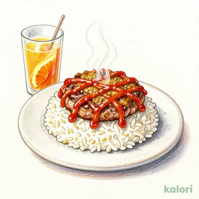 Low-Allergen Lucky Hamburger Curry Rice with Toy