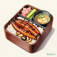うな鶏重(味噌汁・漬物付き)