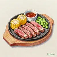 倍盛り赤身ビーフステーキ約200g