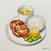 若鶏グリルヒマラヤ岩塩&レモンランチ(ライス付き)