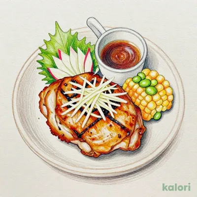 若鶏グリル大葉おろし