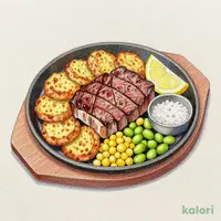 赤身ビーフステーキ　約100gヒマラヤ岩塩＆レモン