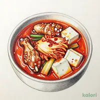 〆も楽しむ キムチチゲ