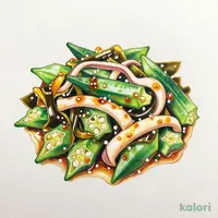 いかオクラ(めかぶ入り)