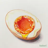 塩たまご(アヒル卵の塩漬け)