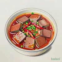 麻辣鴨血(麻辣アヒルの血)