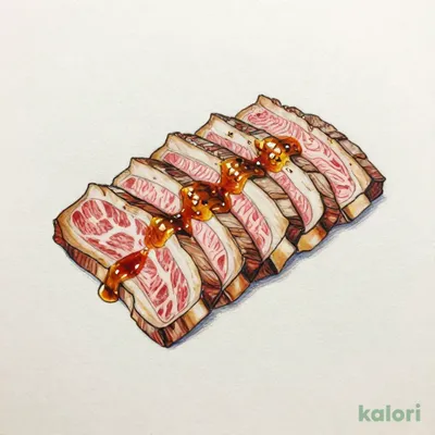 牛角上カルビ
