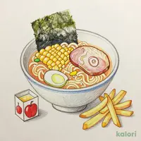 お子さまらーめんセット(ジュース・ポテト付き)