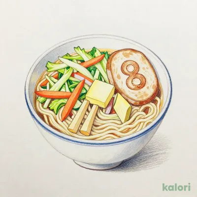 Small Vegetable Ramen (Butter Flavor, Half Portion)