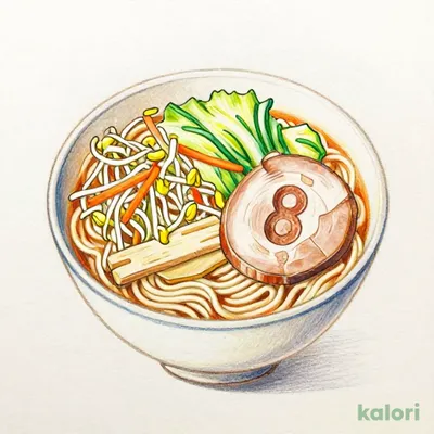 Small Vegetable Ramen (Miso), Half Portion