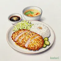 かつお節と和風醤油だしのロースかつ御膳