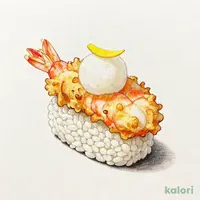 えび天握り 柚子おろし盛り