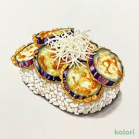 なすの揚げびたし握り おろし盛り