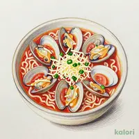 Clam and Cheese Tomato Ramen