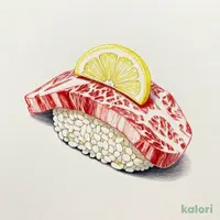 和牛とろ握り レモン