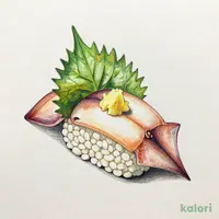 大葉真いか握り