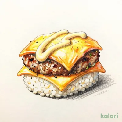 炙りハンバーグチーズマヨ