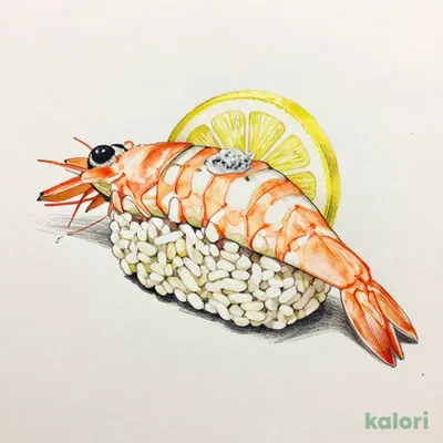 天然赤えび 塩レモン