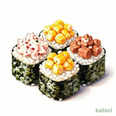 Salad Gunkan Three-Types Platter (Seafood, Corn, Tuna)