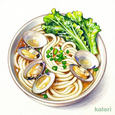 あさりとあおさのうどん
