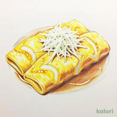 Delicious Thick Omelette with Grated Daikon