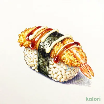 Large Shrimp Fry Nigiri (Okonomi Sauce)