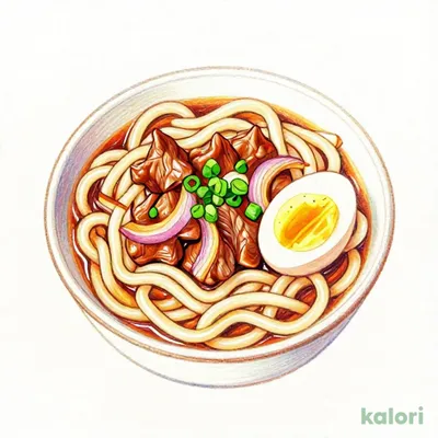 Beef and Warm Egg Udon (Medium)