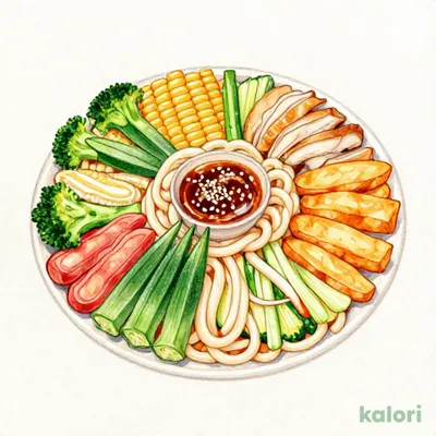 10 Vegetable Salad Udon (Medium)