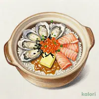 お持ち帰り 広島県産牡蠣とトロサーモンといくらの味噌バター釜めし （専用デザート付）