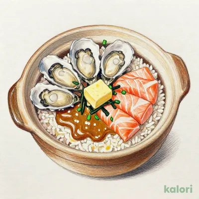 お持ち帰り広島県産牡蠣とトロサーモンの味噌バター釜めし （専用デザート付）