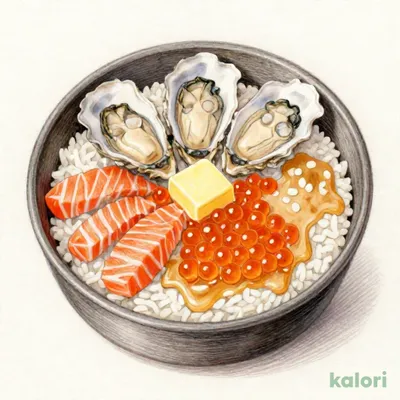 広島県産牡蠣とトロサーモンといくらの味噌バター釜めし