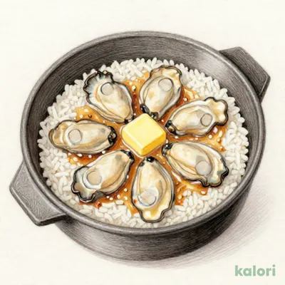 広島県産牡蠣の味噌バター釜めし