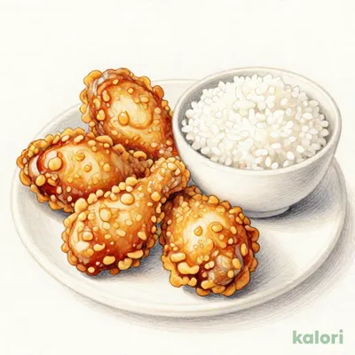 鶏の竜田揚げ（4個）釜炊きごはん朝食1,129