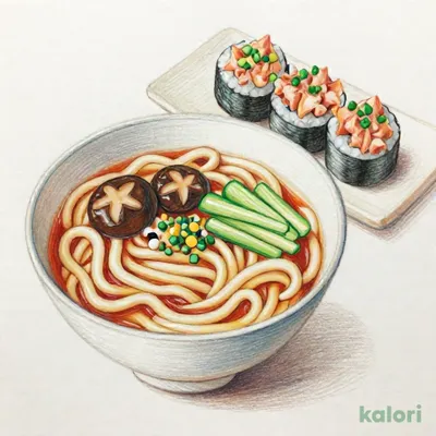 ねぎとろ中巻と味噌煮込みうどんセット1,283
