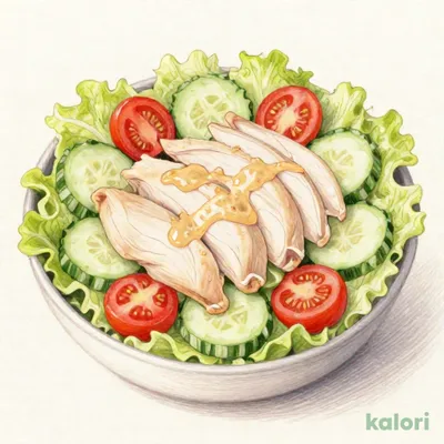 よへいの蒸し鶏サラダ