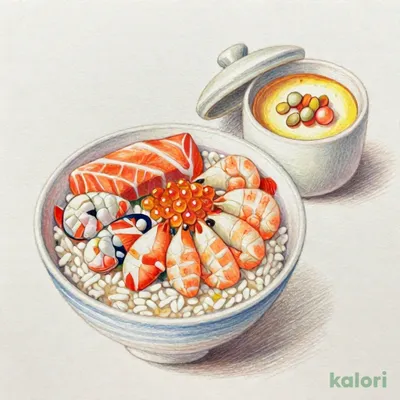 北海ちらし 茶碗蒸しセット