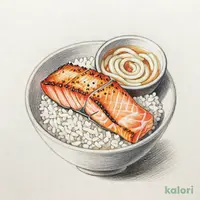 小炙りトロサーモン丼 温うどんセット