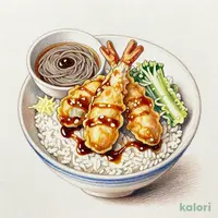 広島県産牡蠣の季節天丼 小そばセット(冷)1,022