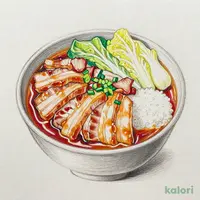豚カルビの大辛味噌鍋ごはんセット1,184