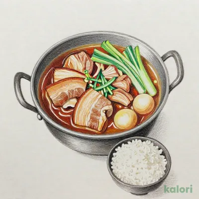 豚カルビの華屋特製味噌鍋ごはんセット1,151