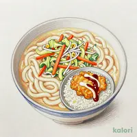 野菜たっぷりちゃんぽんうどん 小鶏天丼セット1,122