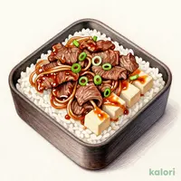 黒毛和牛の牛すき焼き重