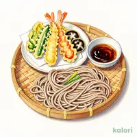 7-Kind Tempura and Cold Soba Noodles Set