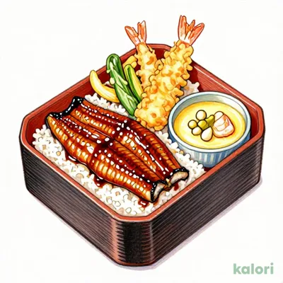 うな天重＋茶碗蒸しセット