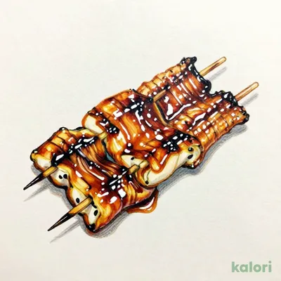 Grilled Eel Liver Skewers (2 pcs)