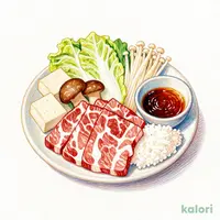 Shabu-Shabu Set Meal (120g Kuroge Wagyu)