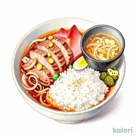 ひれかつ卵とじと天然まぐろ刺身定食