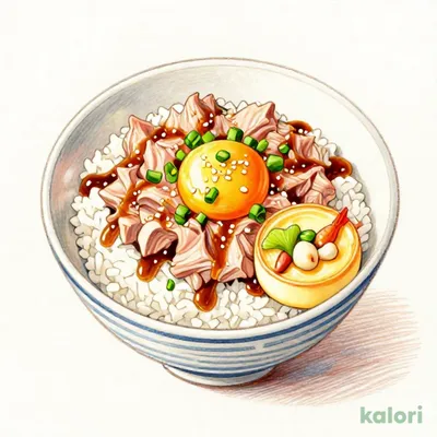 まぐろユッケ丼＋茶碗蒸しセット